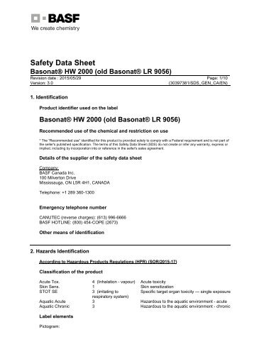 Safety Data Sheet