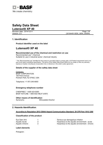 Safety Data Sheet