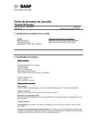 Fiche de données de sécurité