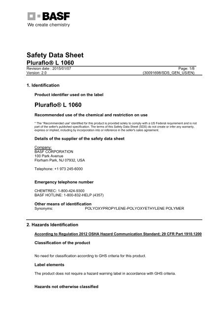 Safety Data Sheet