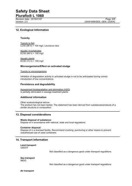 Safety Data Sheet