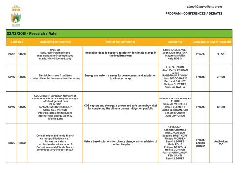 CONFERENCES/DEBATES