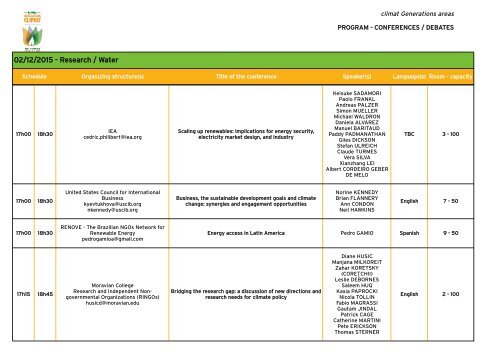 CONFERENCES/DEBATES