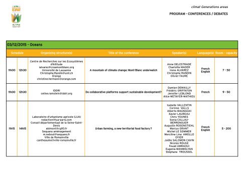 CONFERENCES/DEBATES