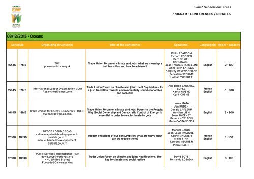 CONFERENCES/DEBATES