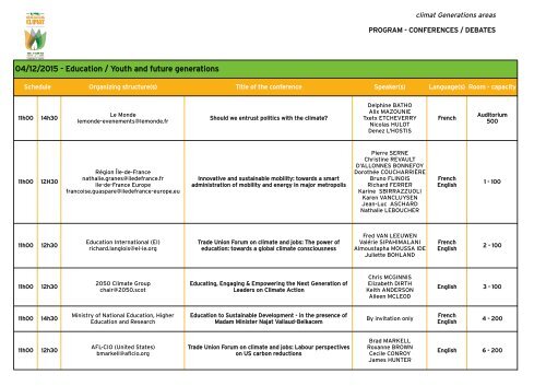 CONFERENCES/DEBATES