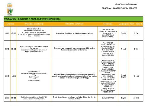 CONFERENCES/DEBATES