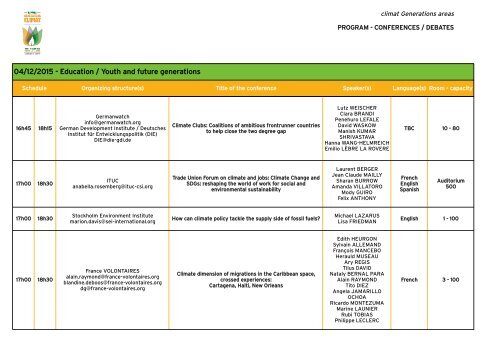 CONFERENCES/DEBATES