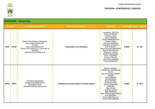 CONFERENCES/DEBATES