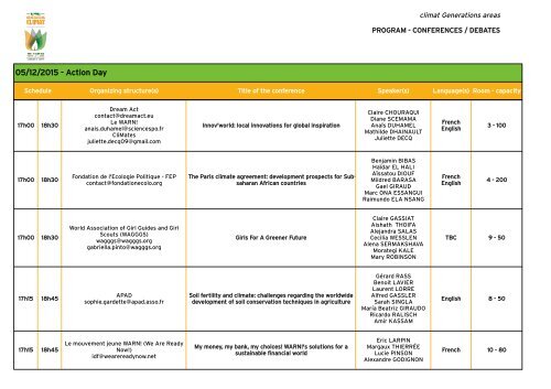 CONFERENCES/DEBATES