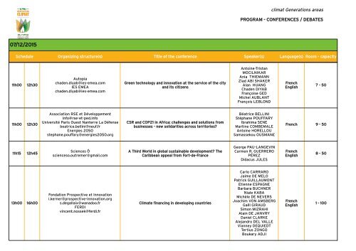 CONFERENCES/DEBATES