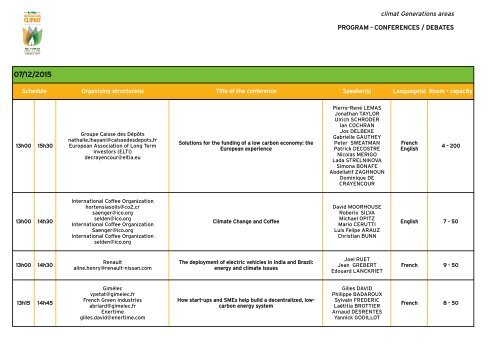 CONFERENCES/DEBATES