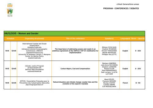 CONFERENCES/DEBATES