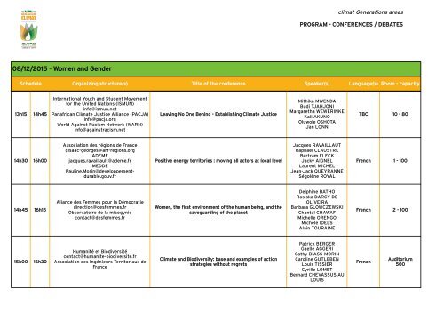 CONFERENCES/DEBATES