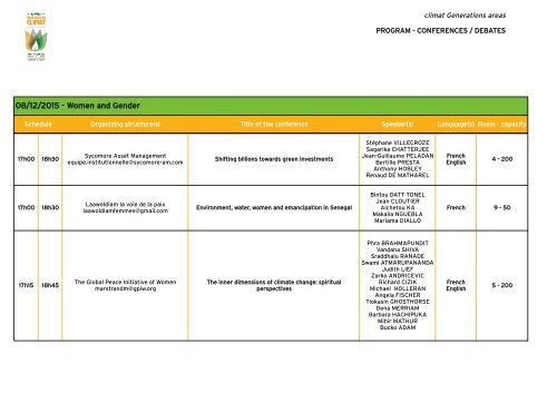 CONFERENCES/DEBATES