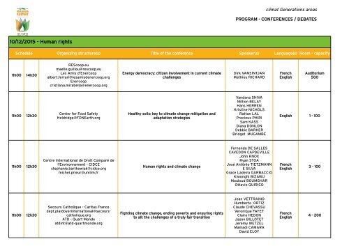 CONFERENCES/DEBATES