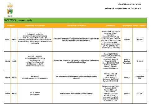 CONFERENCES/DEBATES