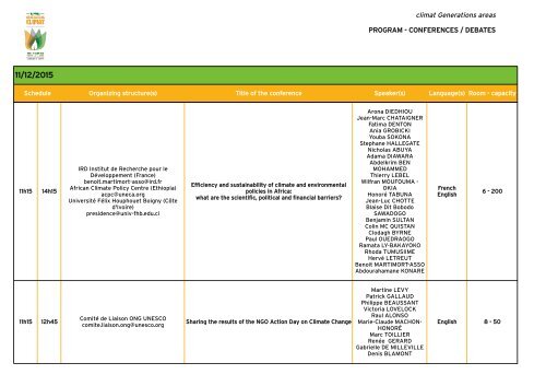 CONFERENCES/DEBATES