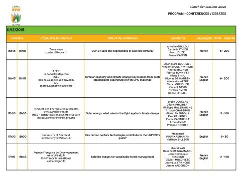 CONFERENCES/DEBATES