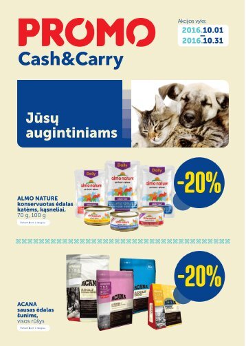 PROMO Cash&Carry šunims ir katėms leidinys Nr. 10