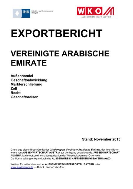 EXPORTBERICHT