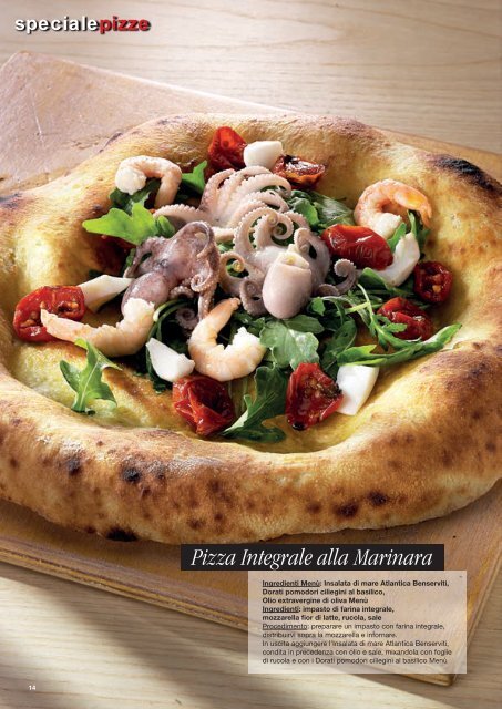 MENU Speciale Pizze - Settembre 2015