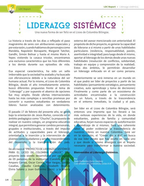 News to Thinkers - Edición 6 - Diciembre 2015