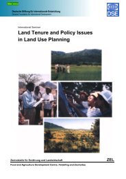 Land Tenure and Policy Issues in Land Use Planning - Ird