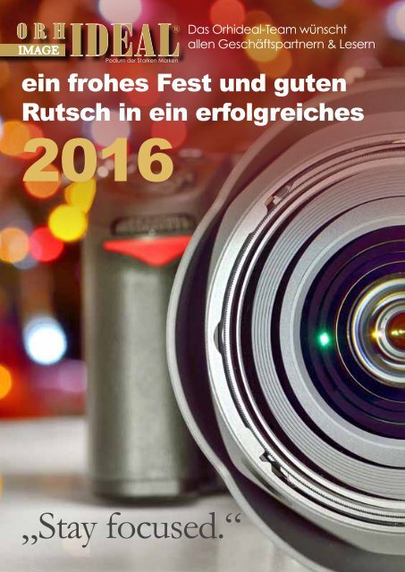 Orhideal IMAGE Magazin - Dezember 2015