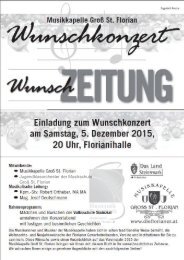 Wunschzeitung - Konzert 5. Dezember 2015