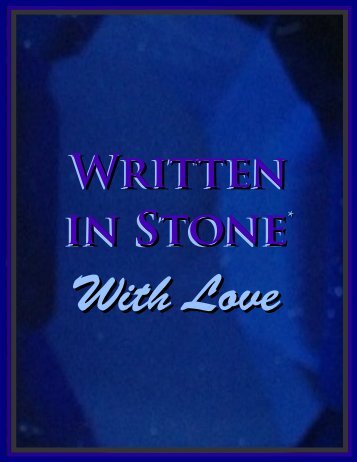 Written in Stone with Love