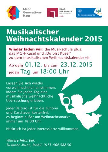 Kusel - Musikalischer Weihnachtskalender 2015