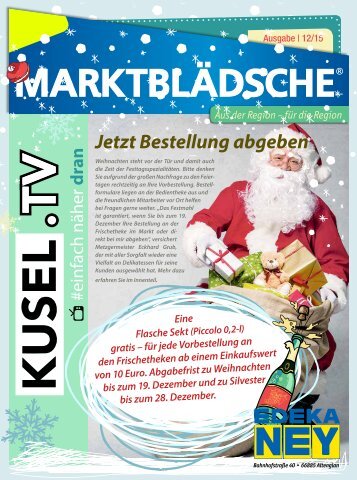 Marktblädsche - Dezember 2015 - EDEKA-Ney Altenglan