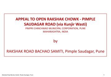 RAKSHAK ROAD BACHAO SAMITI Pimple Saudagar Pune