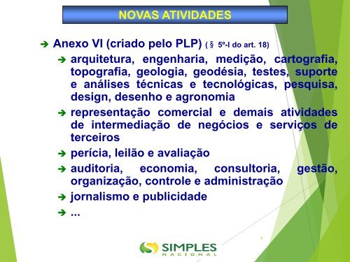 Lei Complementar 147 - 2014 - alterações no Simples Nacional