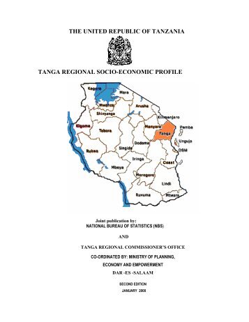 the united republic of tanzania tanga regional socio-economic profile