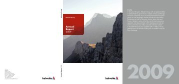 Annual Report 2009 - Helvetia Gruppe