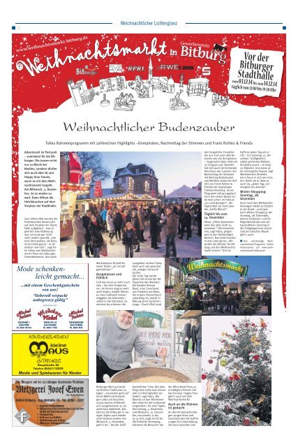 Weihnachtlicher Lichterglanz Bitburg 2014
