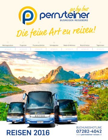 Pernsteiner Reisen - Reisekatalog 2016