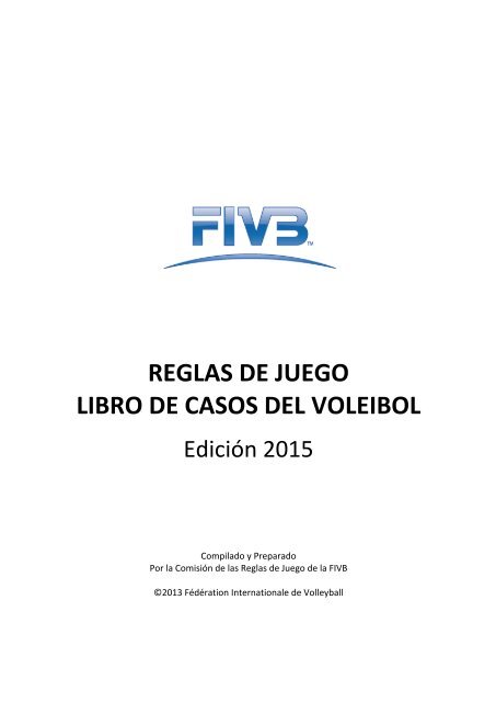 REGLAS DE JUEGO LIBRO DE CASOS DEL VOLEIBOL