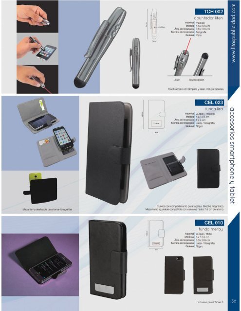 Catalogo Accesorios para Smartphone y Tablet