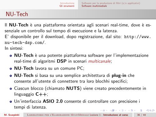 Laboratorio per l’Elaborazione MultiMediale Lezione 1 - Introduzione al corso