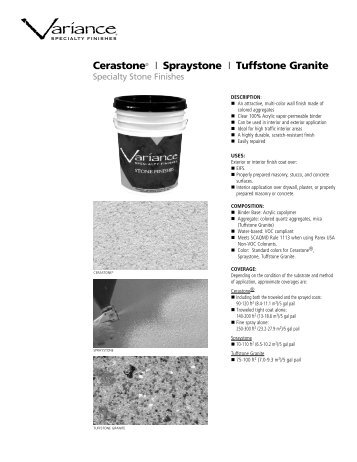 Cerastone I Spraystone I Tuffstone Granite