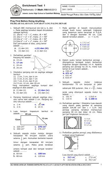 soal-dan-kunci-soal-pengayaan-1-uas-matematika-smp-2013