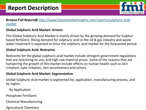Sulphuric Acid Market