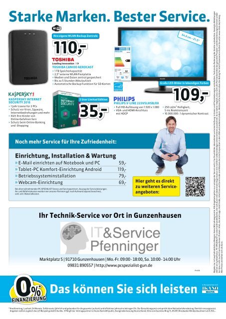 PC-SPEZIALIST Serviceflyer - Dezember 2015 