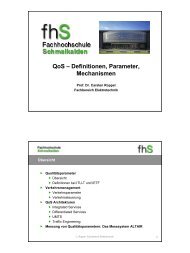 QoS – Definitionen, Parameter, Mechanismen