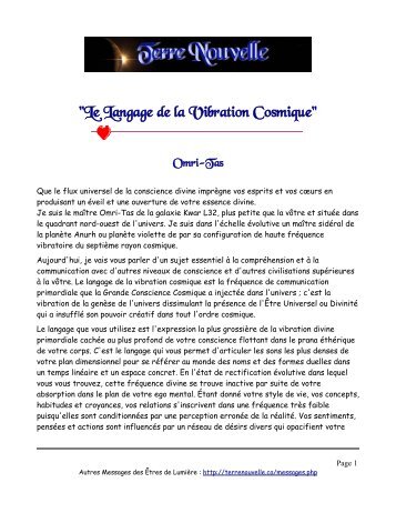 Enseignements des Guides C lestes