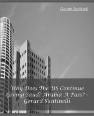 Why Does The US Continue Giving Saudi Arabia A Pass - Gerard Santinelli