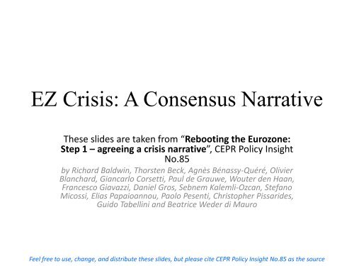 EZ Crisis A Consensus Narrative